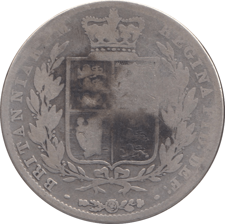 1845 HALFCROWN ( FAIR ) 4 - Halfcrown - Cambridgeshire Coins