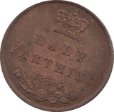 1844 ONE HALF FARTHING ( AUNC ) 4 - Half Farthing - Cambridgeshire Coins