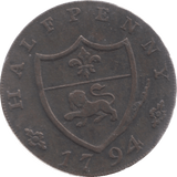 1794 HALFPENNY TOKEN