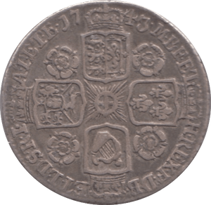 1743 SIXPENCE ( VF )