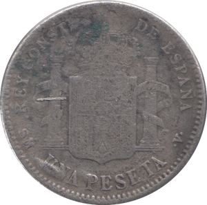 1900 SILVER 1 PESETAS SPAIN