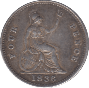 1836 FOURPENCE ( VF ) 7 - Fourpence - Cambridgeshire Coins