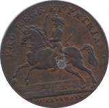 1793 HALFPENNY TOKEN NORFOLK NORWICH BARRACKS 46A ( VF ) ( REF 99 )