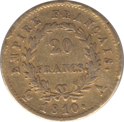 1810 GOLD NAPOLEON I 20 FRANCS FRANCE