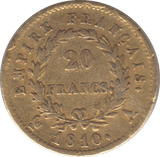 1810 GOLD NAPOLEON I 20 FRANCS FRANCE