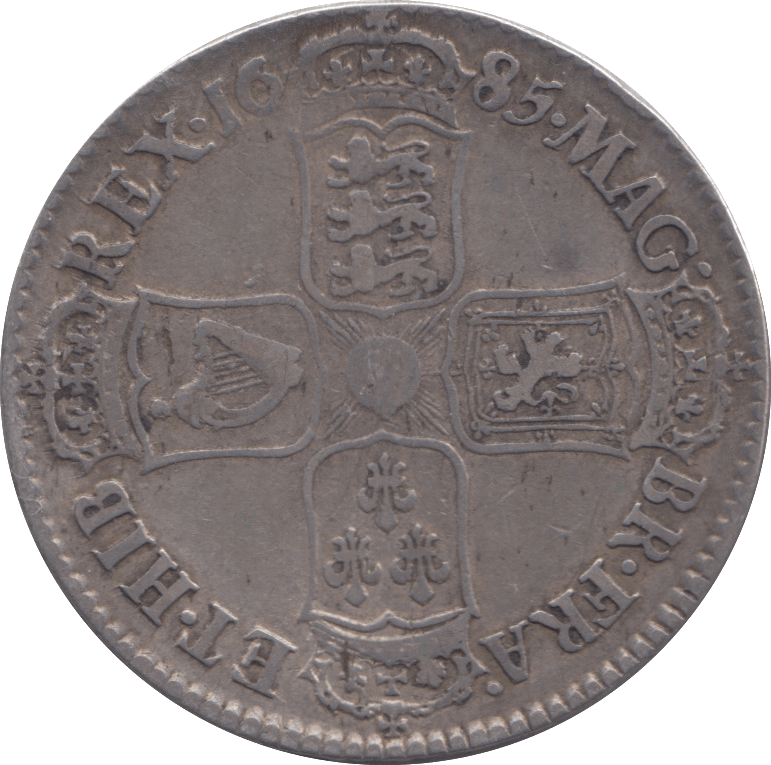 1685 HALFCROWN ( GF )