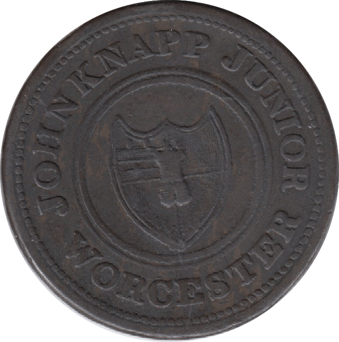 1813 John Knapp Junior Worcester Half Penny Token