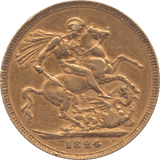 1824 GOLD SOVEREIGN ( VF )