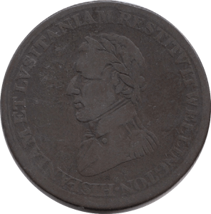 1812 Cuidad Rodrigo Halfpenny Token