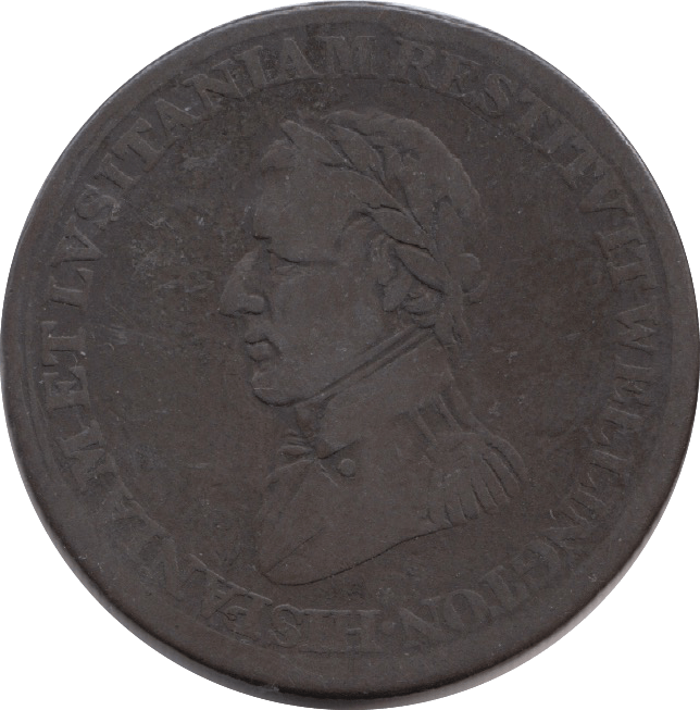 1812 Cuidad Rodrigo Halfpenny Token