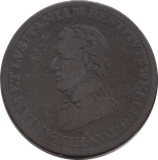 1812 Cuidad Rodrigo Halfpenny Token