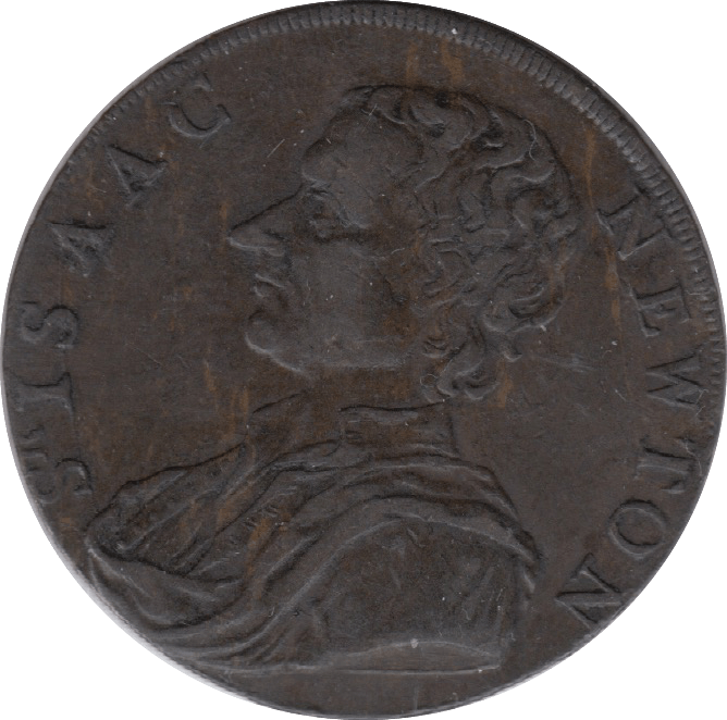 1793 Sir Isaac Newton Half Penny Token