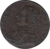1793 Sir Isaac Newton Half Penny Token
