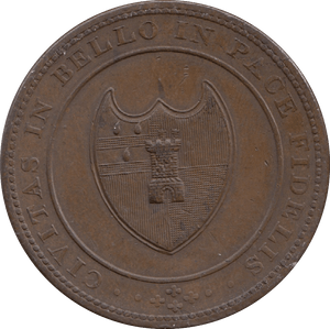 1811 Worcester City and County Penny Token