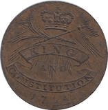 1794 Newgate Half Penny Token