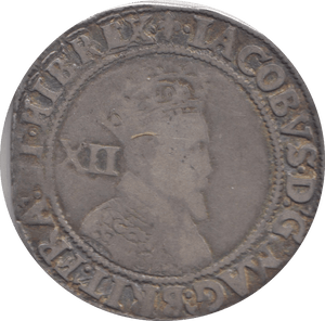 1604 - 1619 SILVER SHILLING JAMES 1ST REF 36