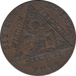 1790 Prince Of Wales Halfpenny Token