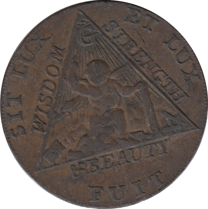 1790 Prince Of Wales Halfpenny Token