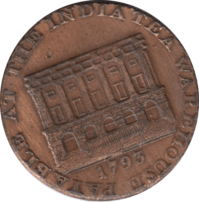 1793 Bristol India Tea Warehouse Halfpenny Token