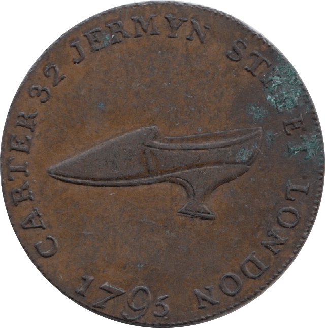 1795 Ladies Shoe Manufactory Half Penny Token