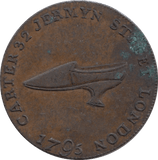 1795 Ladies Shoe Manufactory Half Penny Token