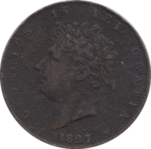 1827 HALF PENNY ( NF ) 3 - HALFPENNY - Cambridgeshire Coins