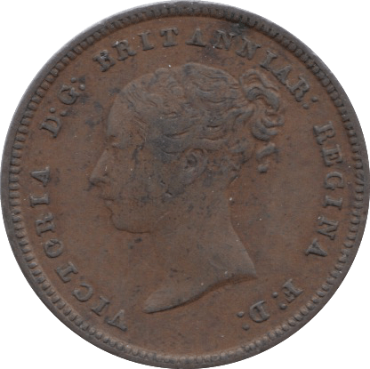 1844 HALF FARTHING ( VF ) 12 - Half Farthing - Cambridgeshire Coins