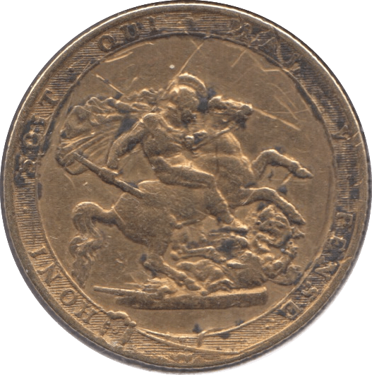 1820 GOLD SOVEREIGN ( FINE )