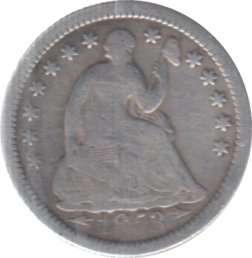 1853 SILVER USA 1/2 DIME - WORLD SILVER COINS - Cambridgeshire Coins