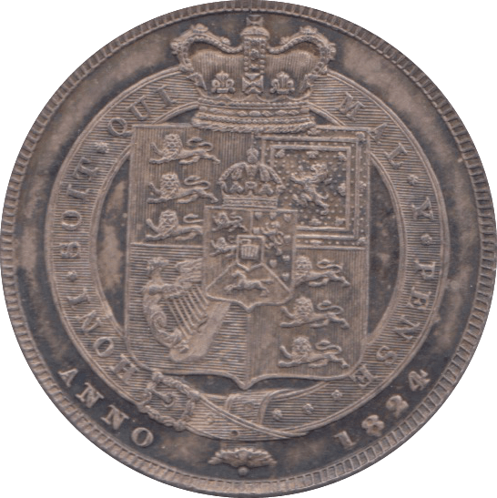 1824 SHILLING ( UNC )