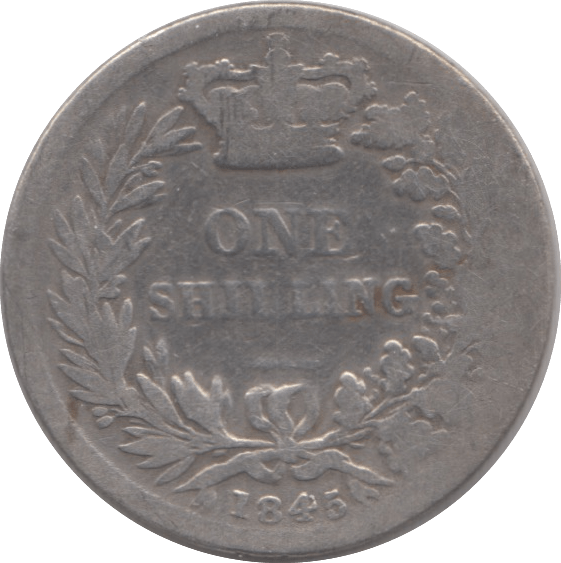 1845 SHILLING (FAIR) 2 - ONE SHILLING - Cambridgeshire Coins