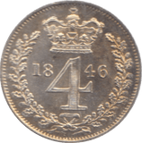 1846 MAUNDY FOURPENCE ( BU ) - Maundy Coins - Cambridgeshire Coins