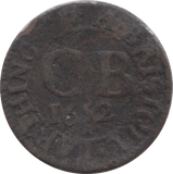 1652 FARTHING TOKEN BRISTOL ( REF 276 )