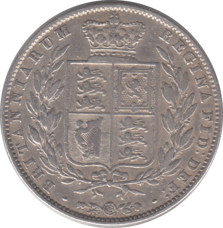 1849 HALFCROWN ( VF ) 6 - Halfcrown - Cambridgeshire Coins