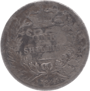 1844 SHILLING ( POOR ) - Shilling - Cambridgeshire Coins