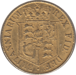 1820 GOLD HALF SOVEREIGN ( EF )