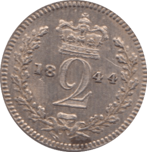 1844 MAUNDY TWOPENCE ( EF ) - Maundy Coins - Cambridgeshire Coins