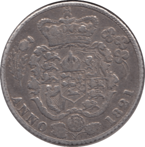 1821 SIXPENCE ( VF ) 2