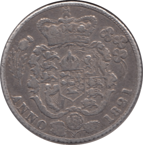 1821 SIXPENCE ( VF ) 2