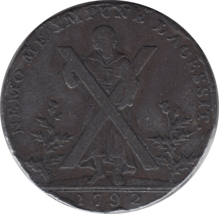 1792 HALFPENNY TOKEN EDINBURGH