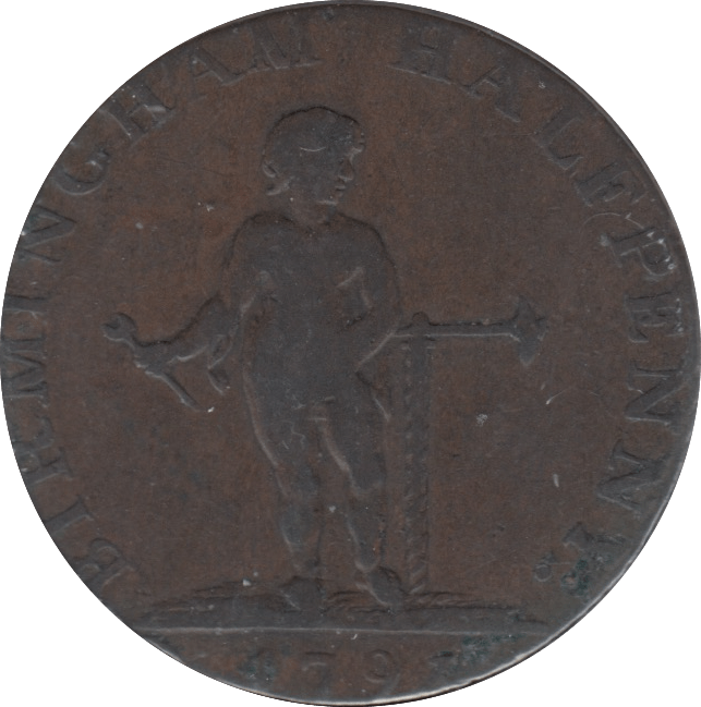 1791 HALF PENNY TOKEN BIRMINGHAM