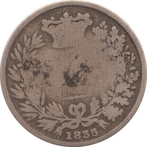 1835 SIXPENCE ( FAIR ) 4 - Sixpence - Cambridgeshire Coins