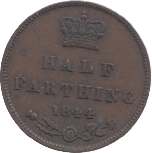 1844 HALF FARTHING ( GVF ) 22 - Half Farthing - Cambridgeshire Coins