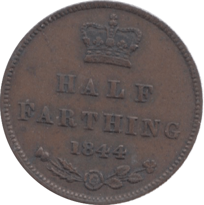 1844 HALF FARTHING ( GVF ) 22 - Half Farthing - Cambridgeshire Coins