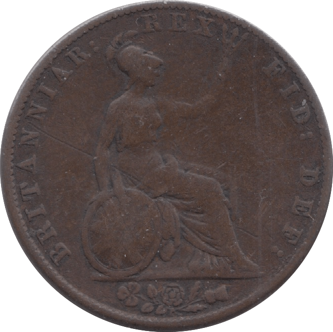 1837 HALFPENNY ( FINE ) 8 - HALFPENNY - Cambridgeshire Coins