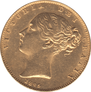 1845 GOLD SOVEREIGN ( GVF ) - Sovereign - Cambridgeshire Coins