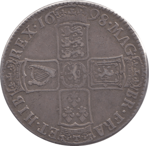 1698 HALFCROWN ( GF )
