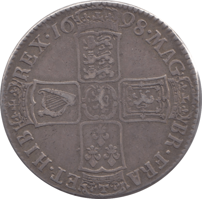 1698 HALFCROWN ( GF )