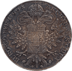 1780 SILVER THALER  MARIA THERESA REF 3