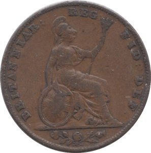 1839 FARTHING ( FINE ) 2 - Farthing - Cambridgeshire Coins